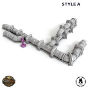 Modular Sci-fi Pipe System - Wargame Scenery