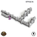 Modular Sci-fi Pipe System - Wargame Scenery 0