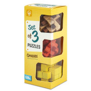 3 Wooden Puzzles Set