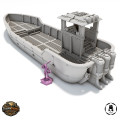 Cargo Ship with Containers - Wargame Vehicle 2