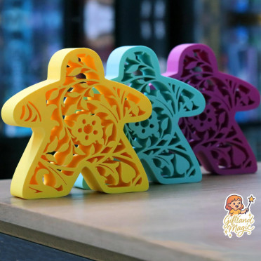 Deco Meeple - Floral - 18.5cm