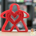 Deco Meeple - Heart - 18.5cm 0