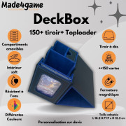 Made4game - DeckBox Commander 150+ with Toploader