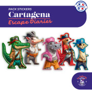 Cartagena : Carnet d'&eacute;vasions - Pack de stickers