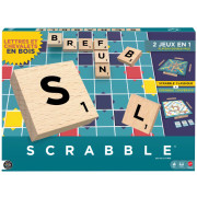 Scrabble Classique - 2 Jeux en 1 - Version Bois