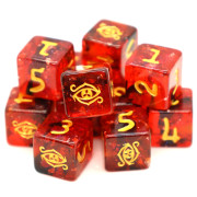Set de 12 D&eacute;s 6 Faces Elder Dice: Eye of Chaos : Dark Omens