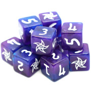 Set de 12 D&eacute;s 6 Faces Elder Dice: The Astral Elder Sign Silver Key