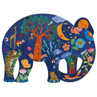 Puzzle Puzz'Art - Éléphant - 150 pièces