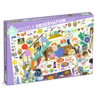 Puzzle Observation - Birthday Party  - 54 Pcs