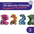 The Quest For El Dorado : Dragons & Treasures - Pack de stickers 0