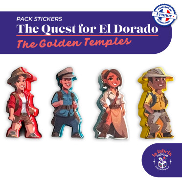 The Quest for El Dorado : The Golden Temples - Pack de stickers