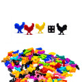 Figurines de Coq Meeple x5 36