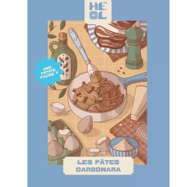 Mini puzzle - Les Pâtes Carbonara - 99 pièces