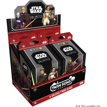 Star Wars Unlimited : Twin Suns - Display de 4 Decks