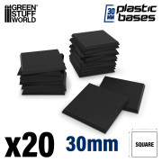 Plastic Square Bases 30mm