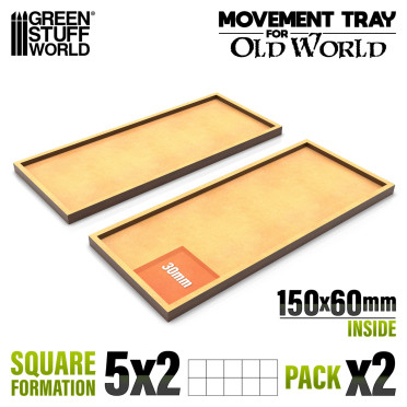MDF Movement Trays - 150x60mm