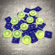 Aeon's End - Jetons Puissance et Charge en acrylique