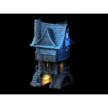 3D4U - Two Story Gabled Dwelling - Medieval Town Set