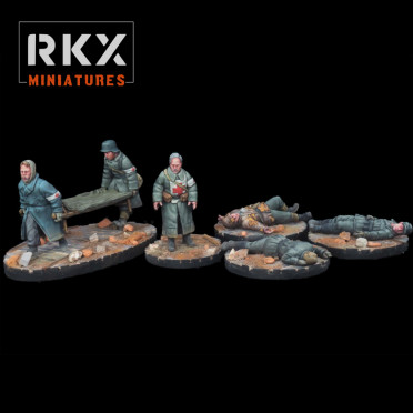 RKX Miniatures - German Casualties - German WW2