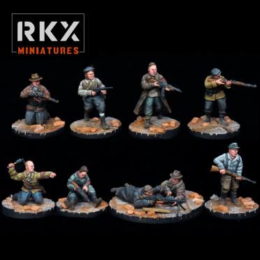RKX Miniatures - Volkstruum Fighting Squad - German WW2