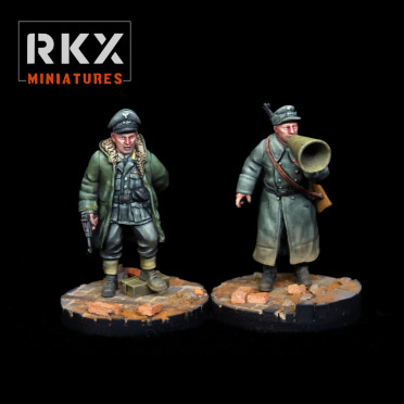 RKX Miniatures - Volkstruum HQ Team - German WW2