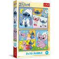Puzzle - Pas d'ennui avec Stitch - 2x70 pièces 0