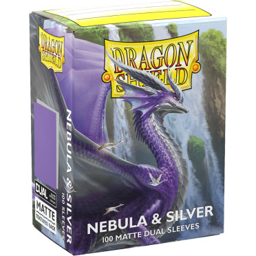 100 Dragon Shield Matte : Nebula & Silver