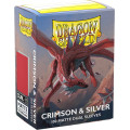 100 Dragon Shield Matte : Crimson & Silver 0