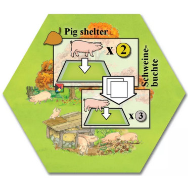 Keyflower - Promo Tiles - Pig Shelter