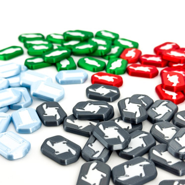 Ensemble de jetons 3D pour Etherstone (80 pièces)