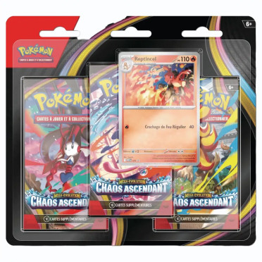 Pokémon ME04 Chaos Ascendant - TriPack Reptinciel