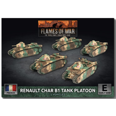 Flames of War - Blitzkrieg - Renault Char B1 Tank Platoon