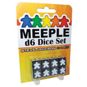 Meeple - D6 Dice Set - Black