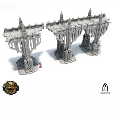 Fallen Gothic Bridge - Scenery Terrain