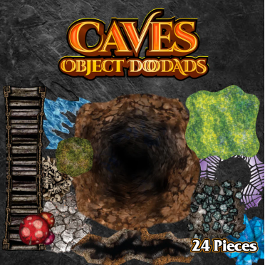 Boite de Roleplaying Objects - Caves - 24 Pieces