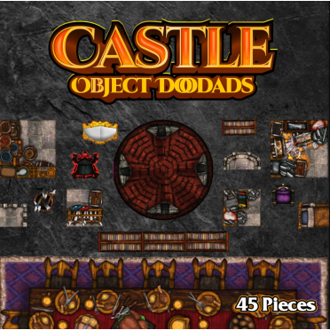 Boite de Roleplaying Objects - Castle - 45 Pieces