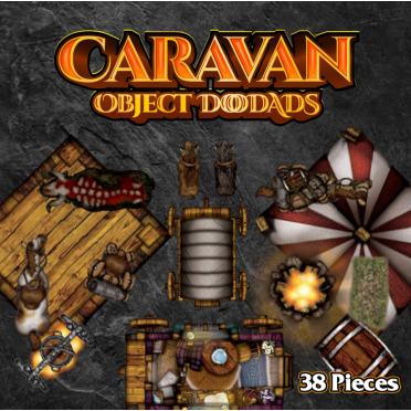 Boite de Roleplaying Objects - Caravan - 38 Pieces