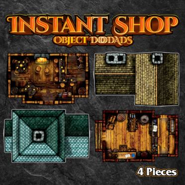 Boite de Roleplaying Objects - Instant Shops - 4 Pieces