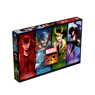 Boite de Dice Throne Marvel : Scarlet Witch-Thor-Loki-Spiderman Miles Morales - Occasion
