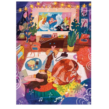 Boite de Mini puzzle - Childhood Night - 99 pièces