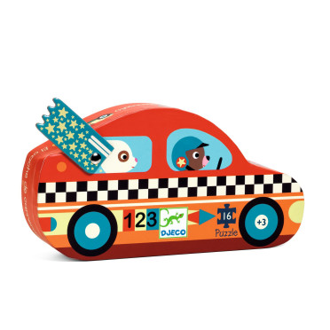 Boite de Puzzle Silhouette - Le Bolide - 16 Pièces