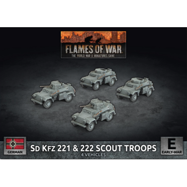 Boite de Flames of War - Blitzkrieg - Sd Kfz 222 / 221 Scout Troop