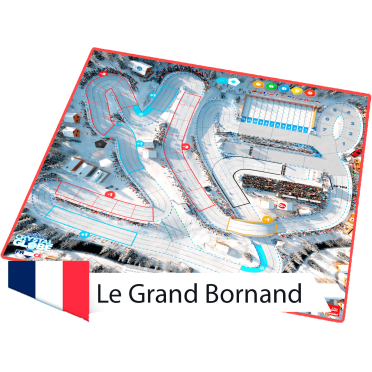 Boite de Biathlon Crystal Globe - Double-pistes 3D Le Grand-Bornand