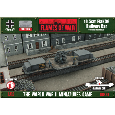 Boite de Flames of War - 10.5cm FlaK Railway Car