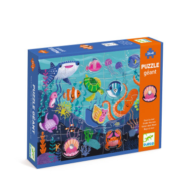 Boite de Puzzle Geant - Sous la Mer - 24pcs +8pcs