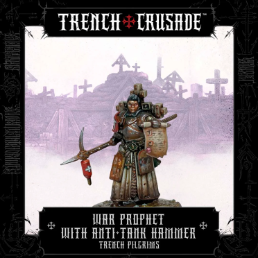 Boite de Trench Crusade - Trench Pilgrims - War Prophet with Anti-Tank Hammer