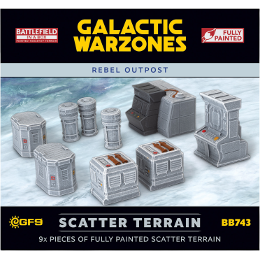 Boite de Galactic Warzones - Rebel Outpost Scatter Terrain