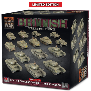 Boite de Flames of War - Liberation of Italy - North Irish Horse Churchill Tank Squadron (Limited Edition)