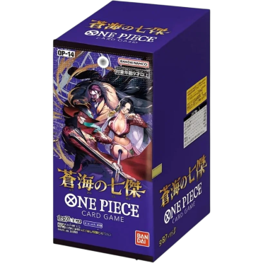 Boite de One Piece The Card Game - OP14 - The Azure Sea's Seven - Chinese Display