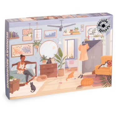 Boite de Puzzle - Sunday Morning - 1000 pièces - Occasion